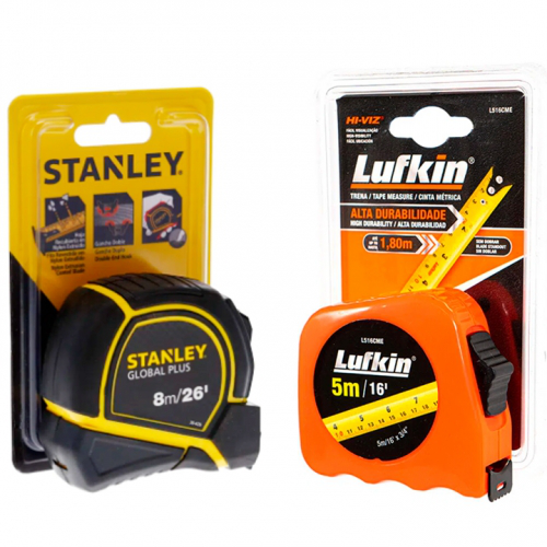 Flexómetros Stanley y Lufkin